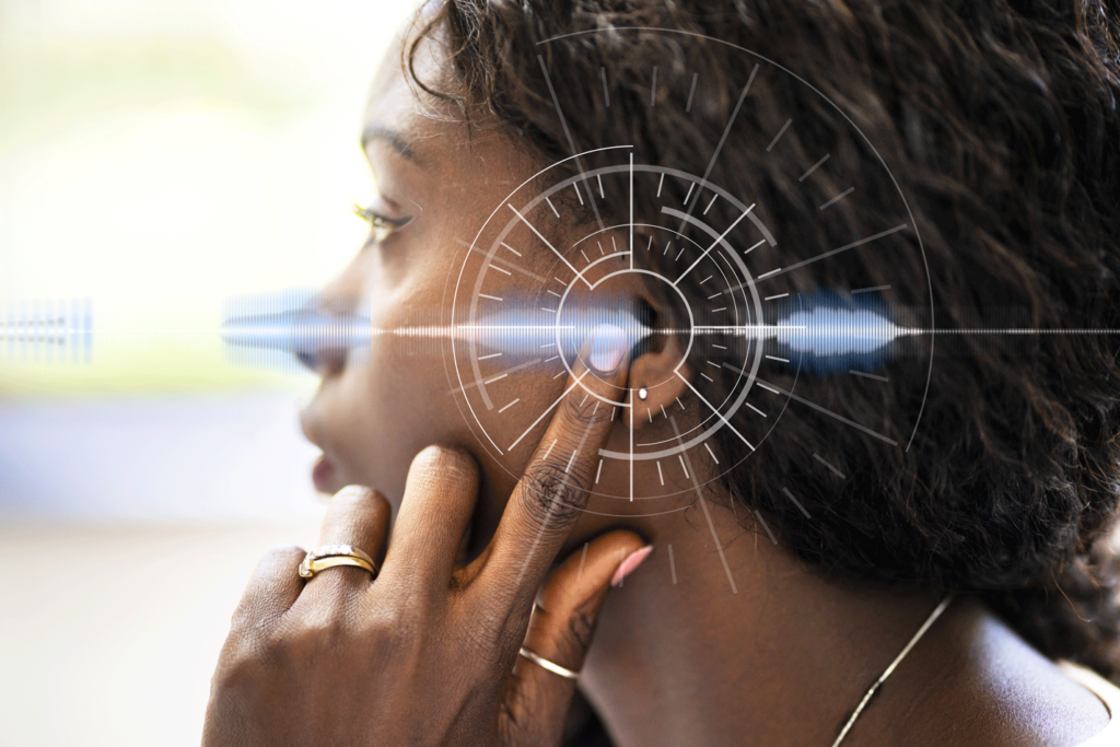 Audiograph of hearing loss